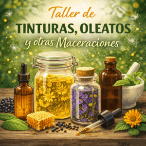 Taller de tinturas, oleatos y otras maceraciones